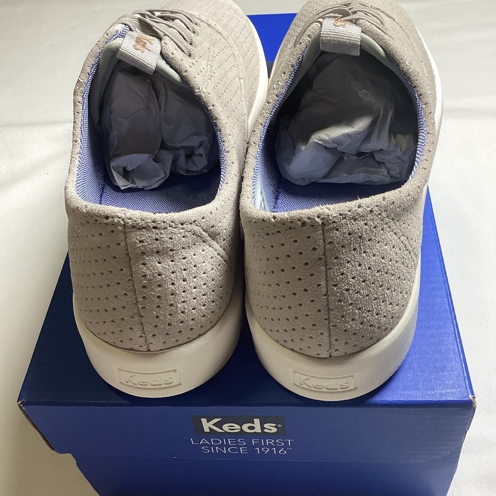 Keds NWT Studio Leap Perf Suede Gray Sneakers Women's Size 8 - Picture 3 of 8